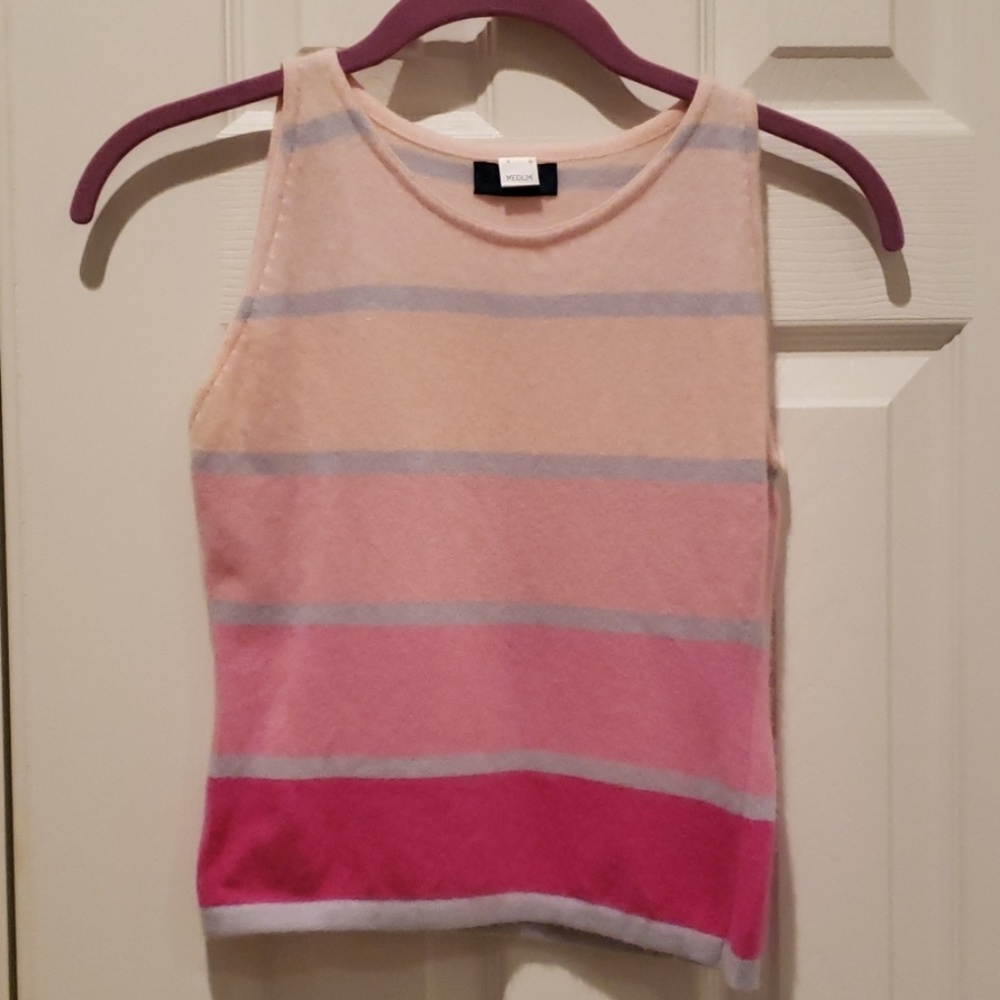 Vintage Balmain Pink Striped Top